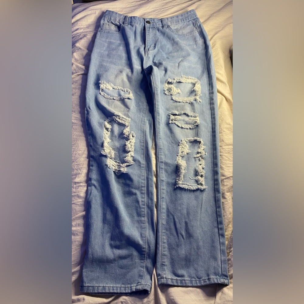 I originally bought these jeans from the thrift store about two weeks ago.